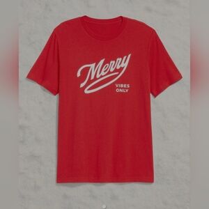 Merry Vibes Only Red Graphic Tee and Pajama Pants